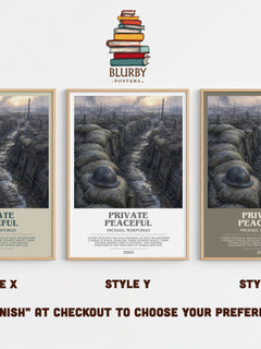 Private Peaceful bookish print in frame leaning in hallway – young adult wall art
