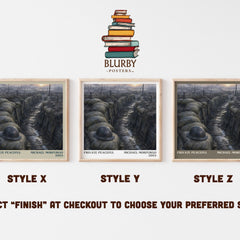 Private Peaceful literary print in frame leaning in hallway – young adult wall art