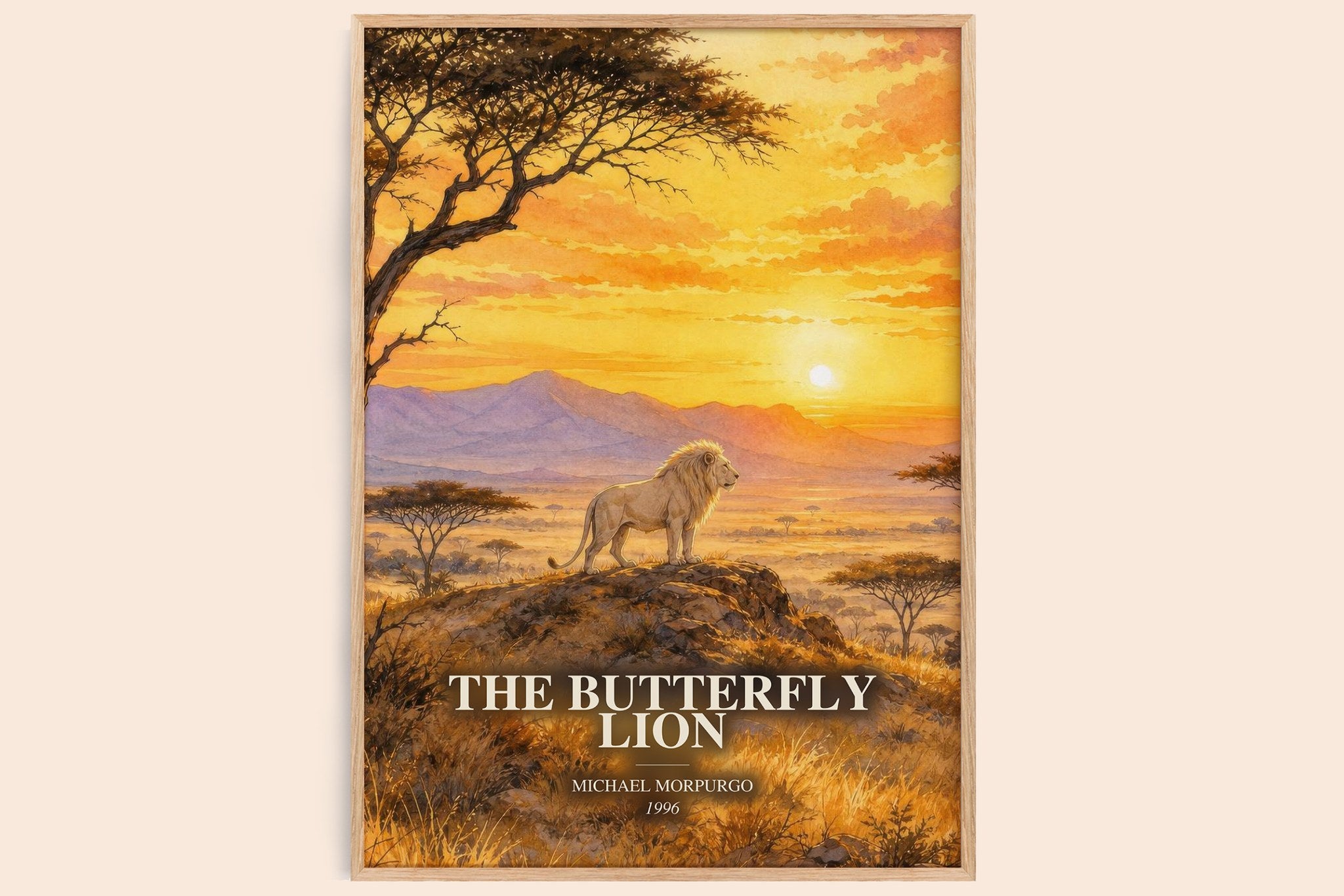 The Butterfly Lion Book Watercolour Illustration by Michael Morpurgo
