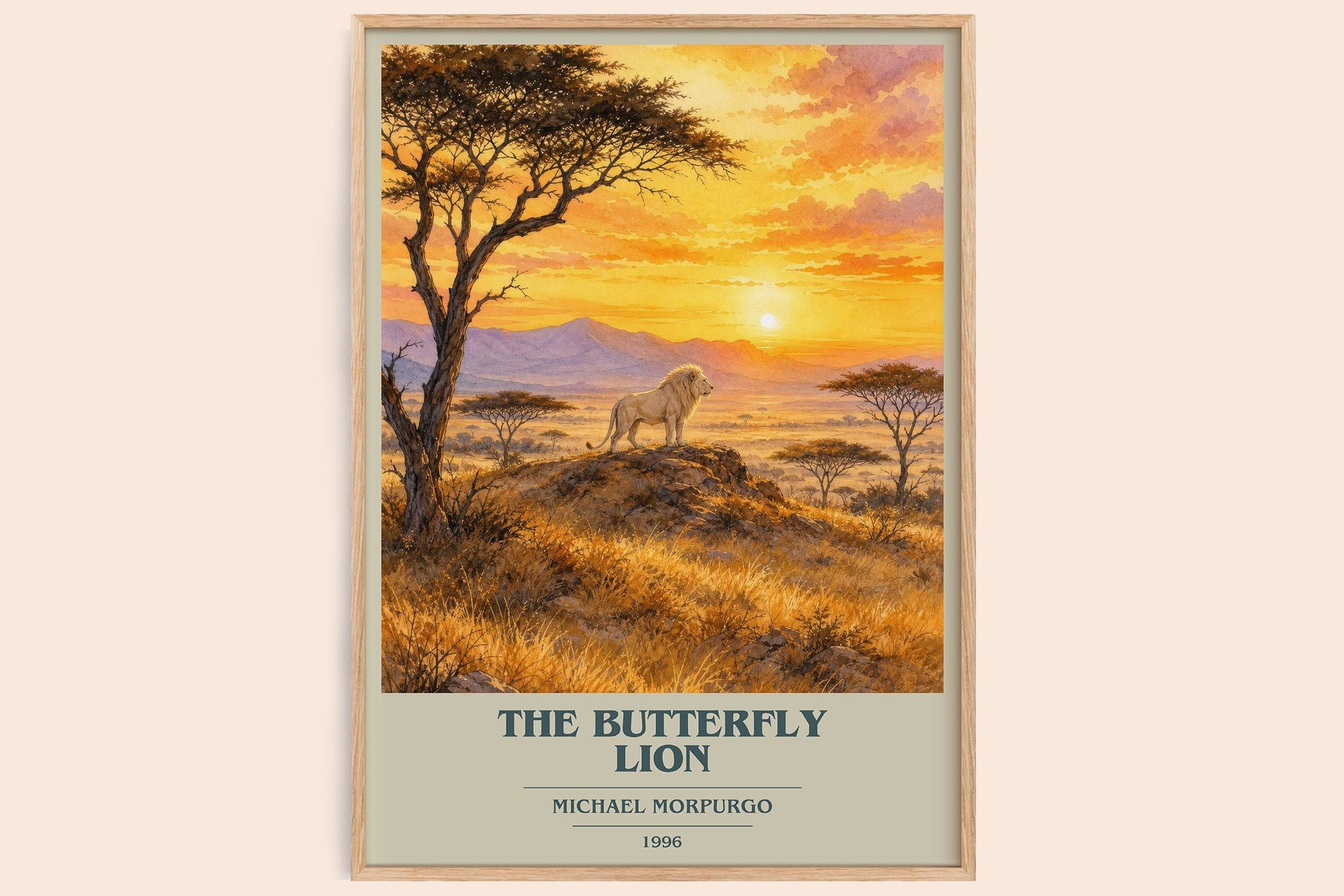 The Butterfly Lion Book Cover Poster by Michael Morpurgo