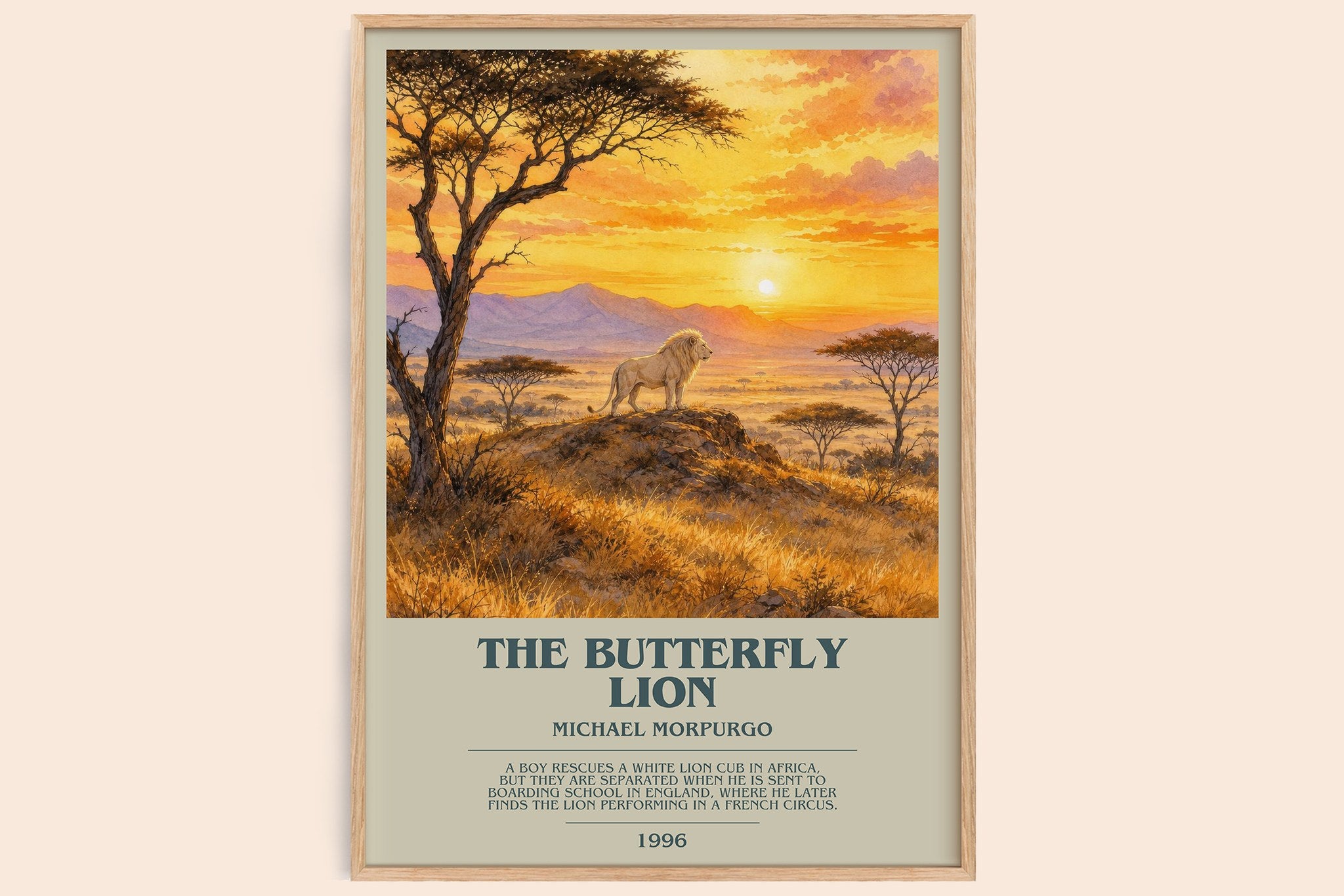 The Butterfly Lion Bookish Wall Art by Michael Morpurgo