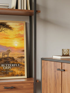 The Butterfly Lion book watercolour illustration paper finish options – matte satin gloss