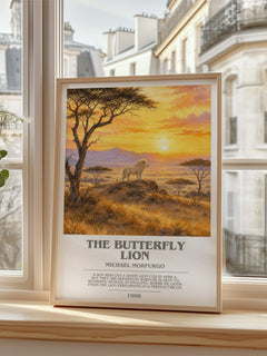 The Butterfly Lion bookish poster colour and style options – Michael Morpurgo book art