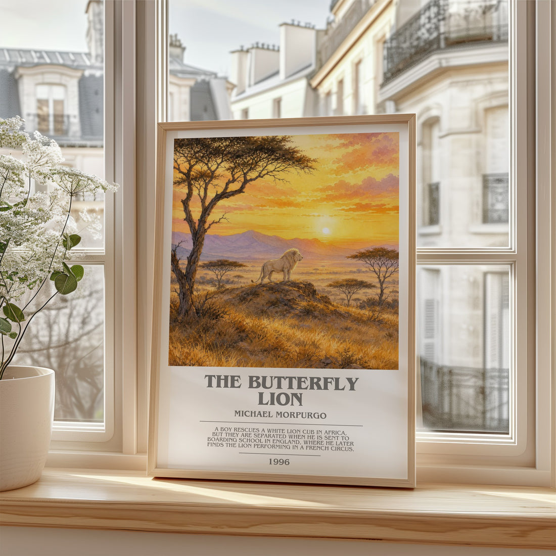 The Butterfly Lion bookish poster colour and style options – Michael Morpurgo book art