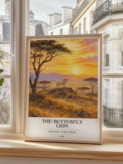 The Butterfly Lion book cover poster colour and style options – Michael Morpurgo book art