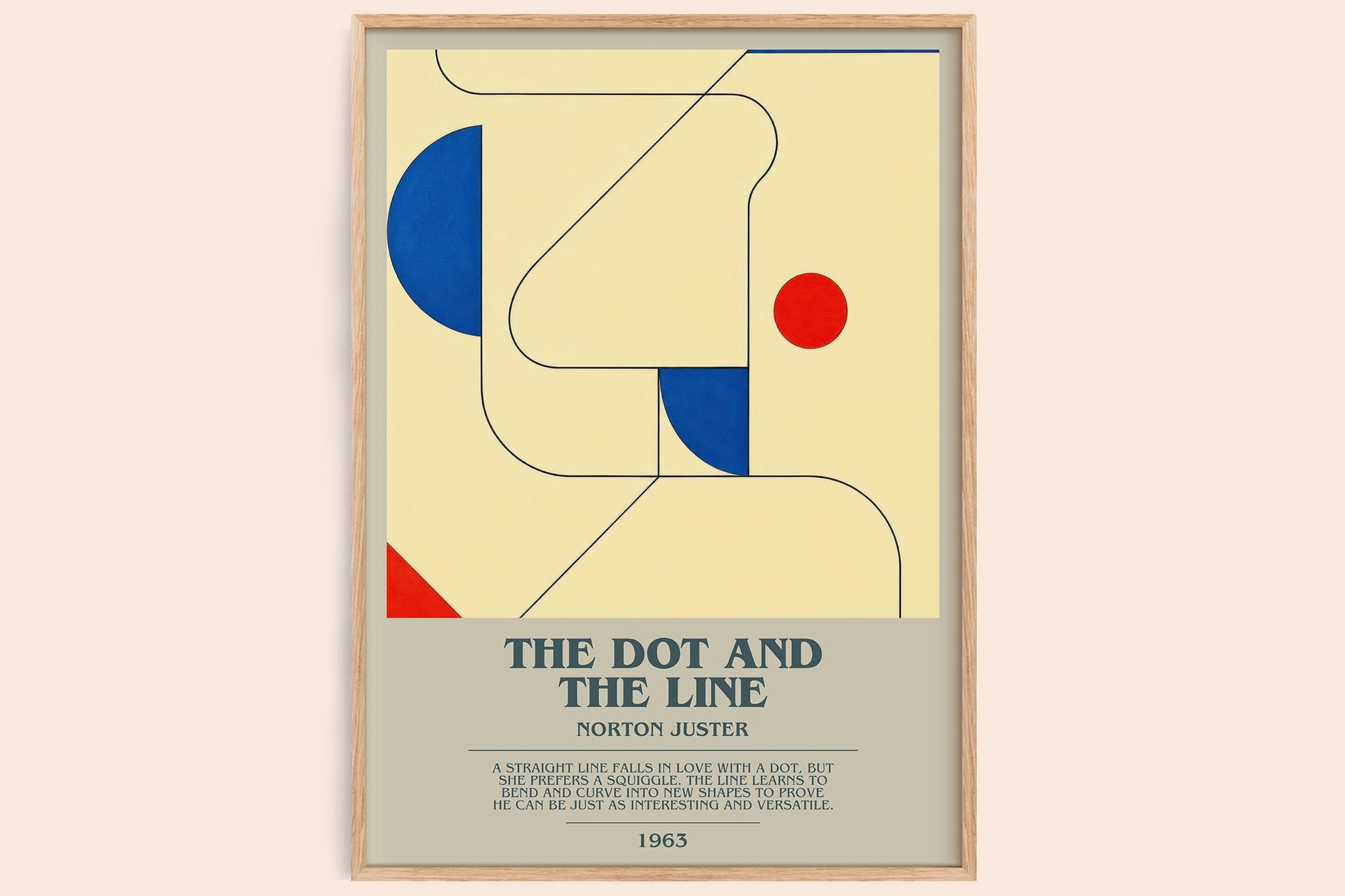 The Dot and the Line Bookish Wall Art by Norton Juster