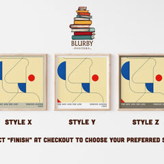 The Dot and the Line literary print in frame leaning in hallway – childrens wall art