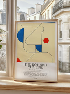 The Dot and the Line bookish poster colour and style options – Norton Juster book art