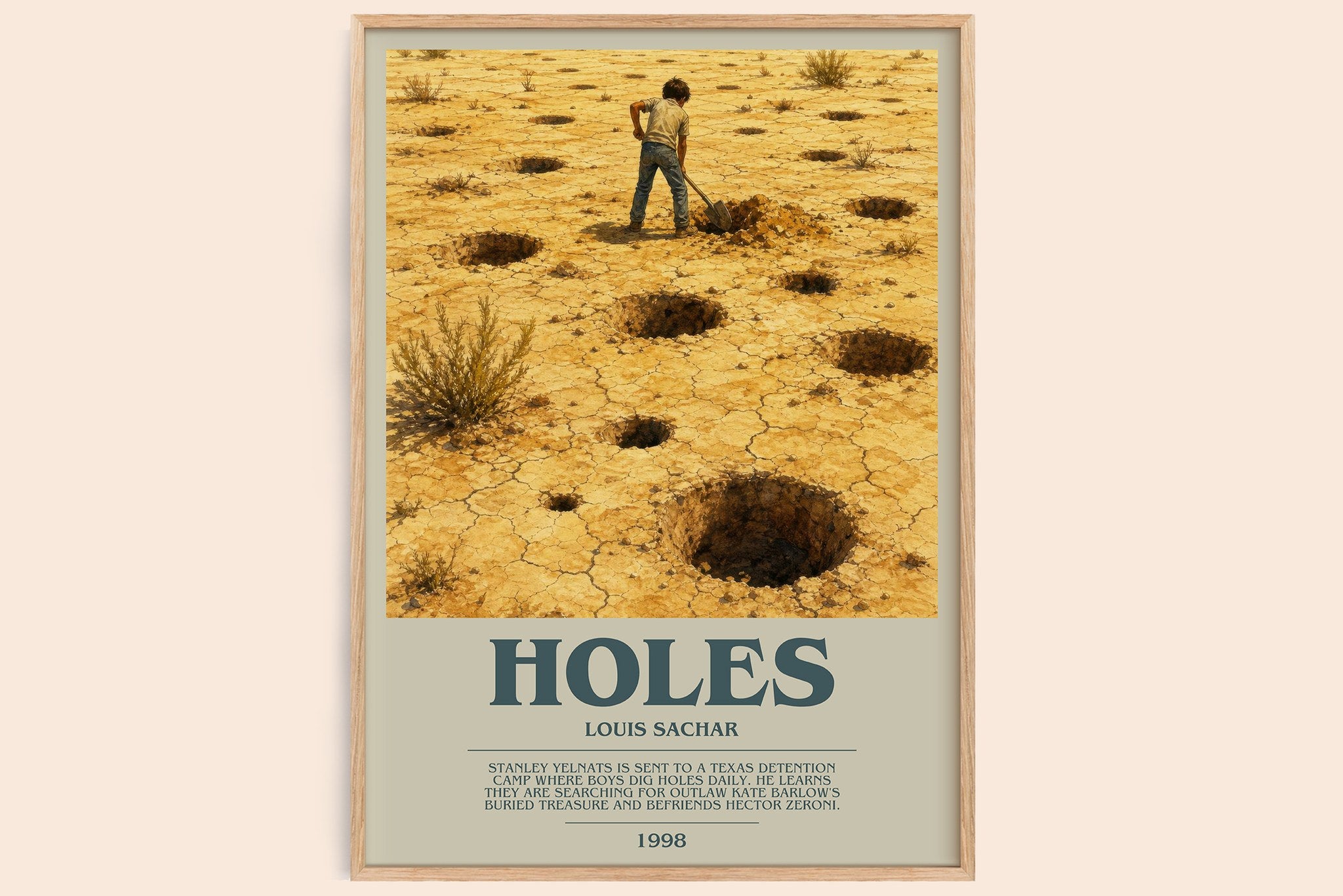 Holes Bookish Wall Art by Louis Sachar