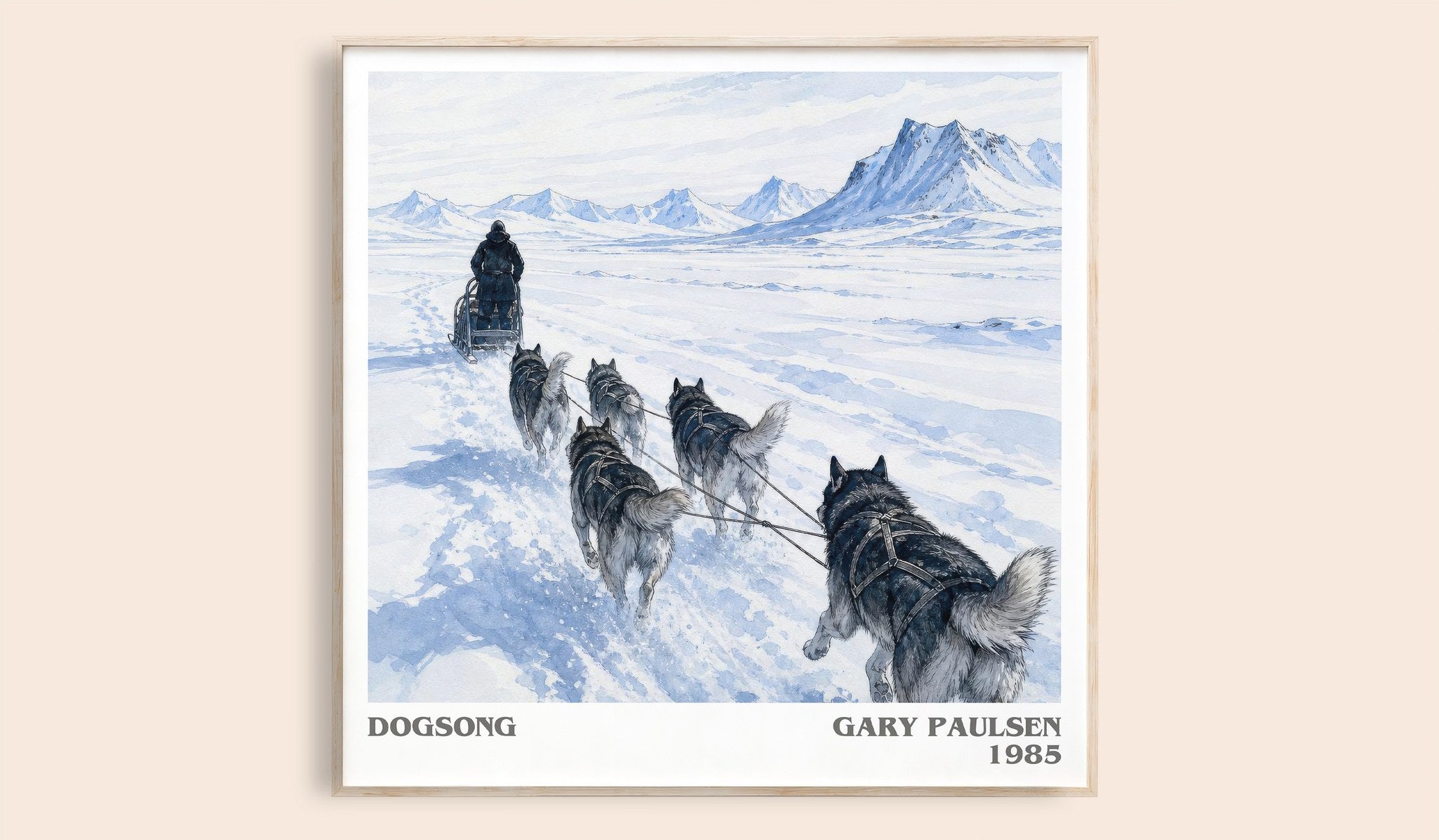 Dogsong Literary Art Print by Gary Paulsen