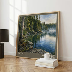 Hatchet literary print framed by window – literary home decor