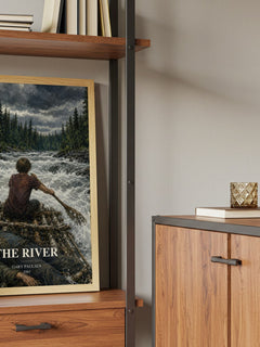The River book watercolour illustration paper finish options – matte satin gloss