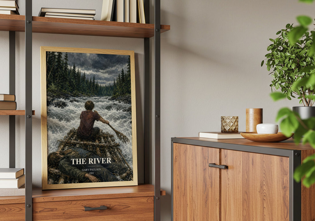 The River book watercolour illustration paper finish options – matte satin gloss