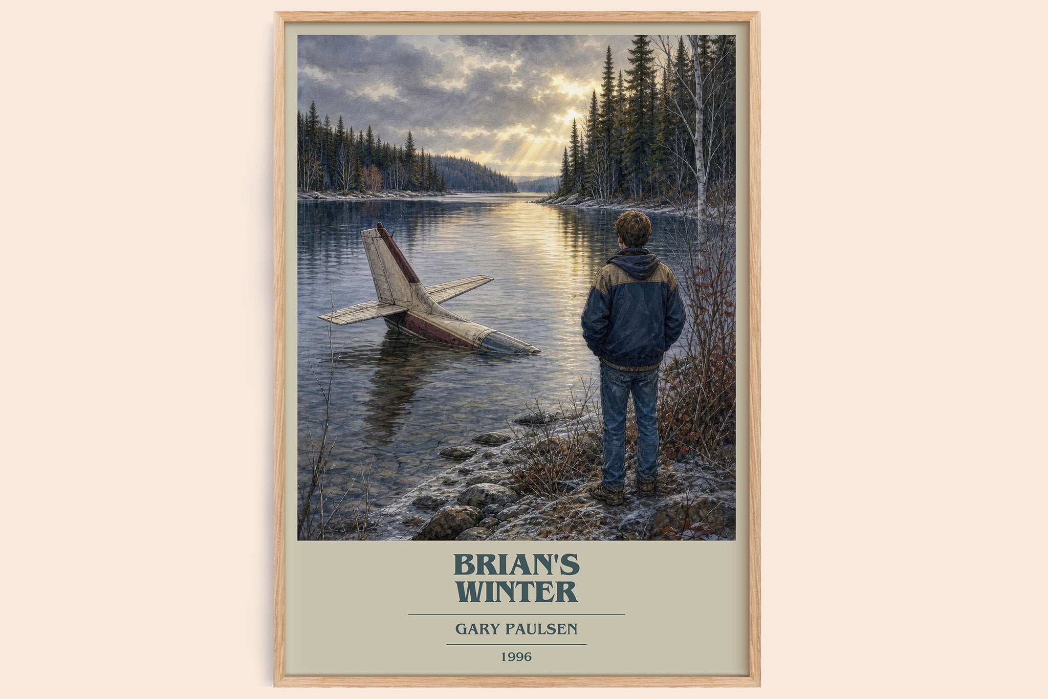 Brian's Winter Book Cover Poster by Gary Paulsen