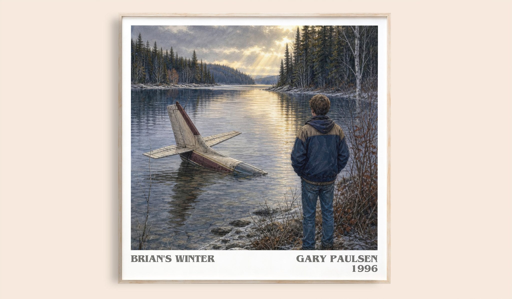 Brian's Winter Literary Art Print by Gary Paulsen