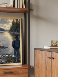 Brian's Winter book watercolour illustration paper finish options – matte satin gloss