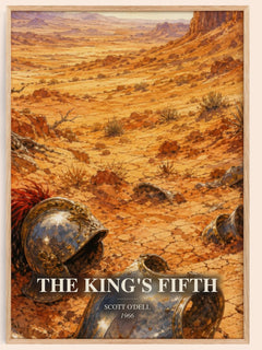 The King's Fifth watercolour book poster by Scott O'Dell – framed literary art print