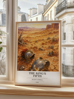 The King's Fifth book cover poster colour and style options – Scott O'Dell book art