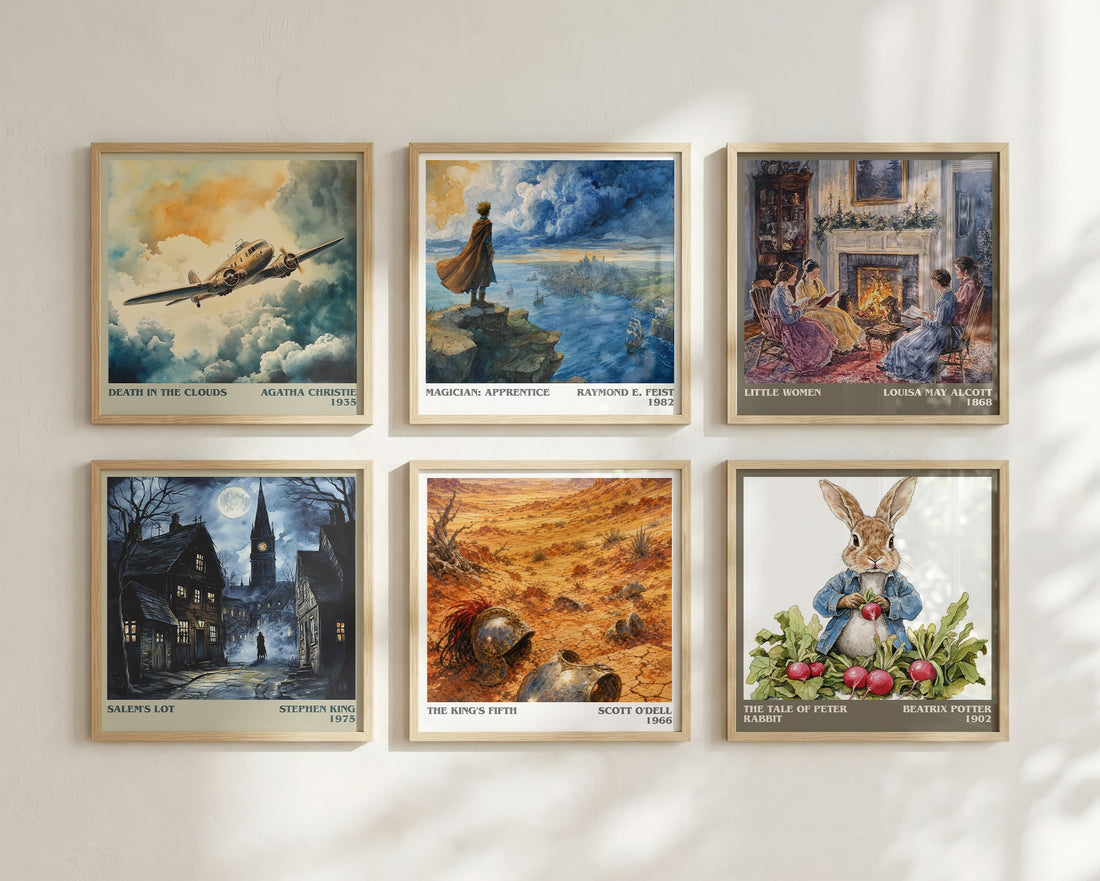 The King's Fifth literary art print colour and style options – Scott O'Dell book art