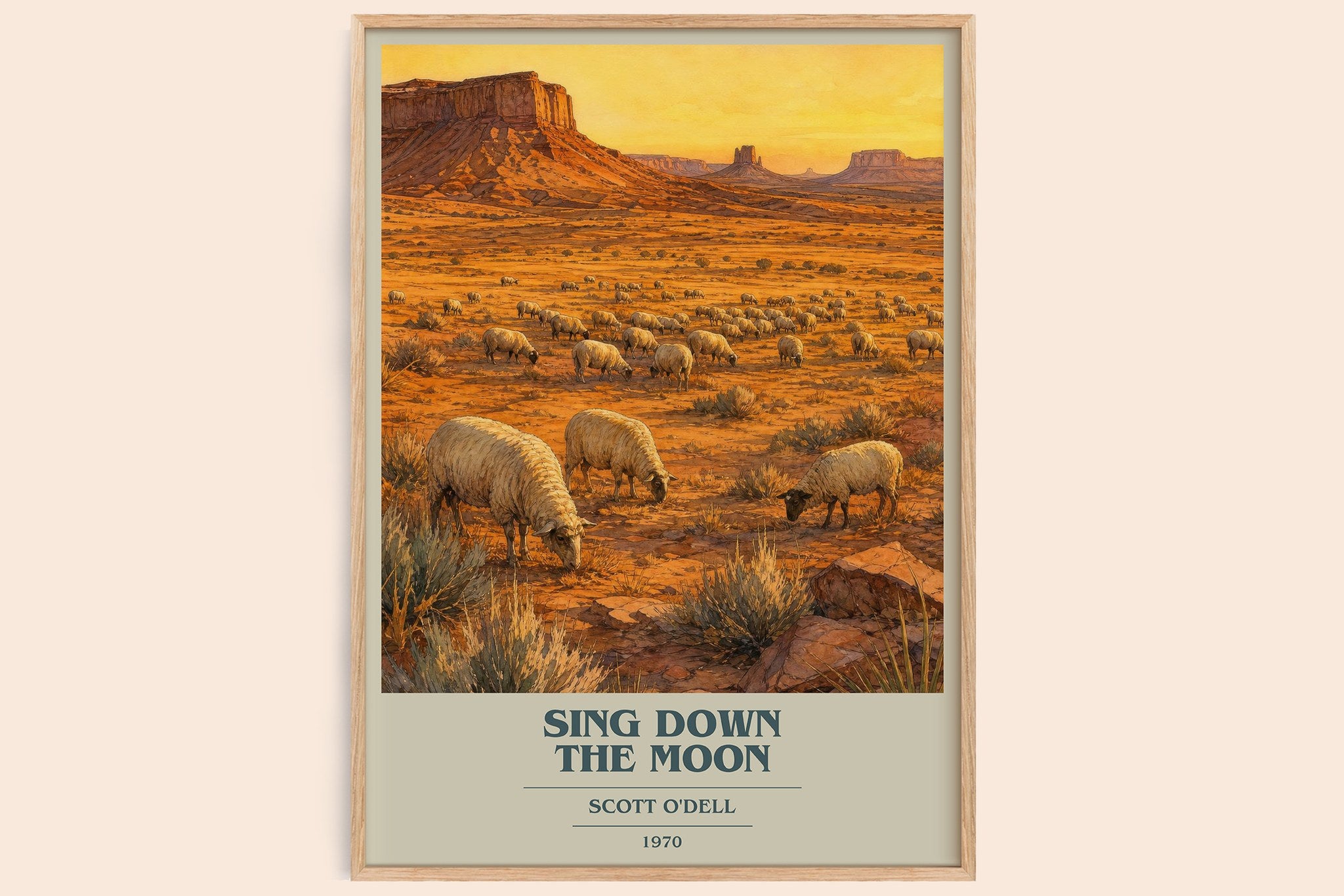 Sing Down the Moon Book Cover Poster by Scott O'Dell