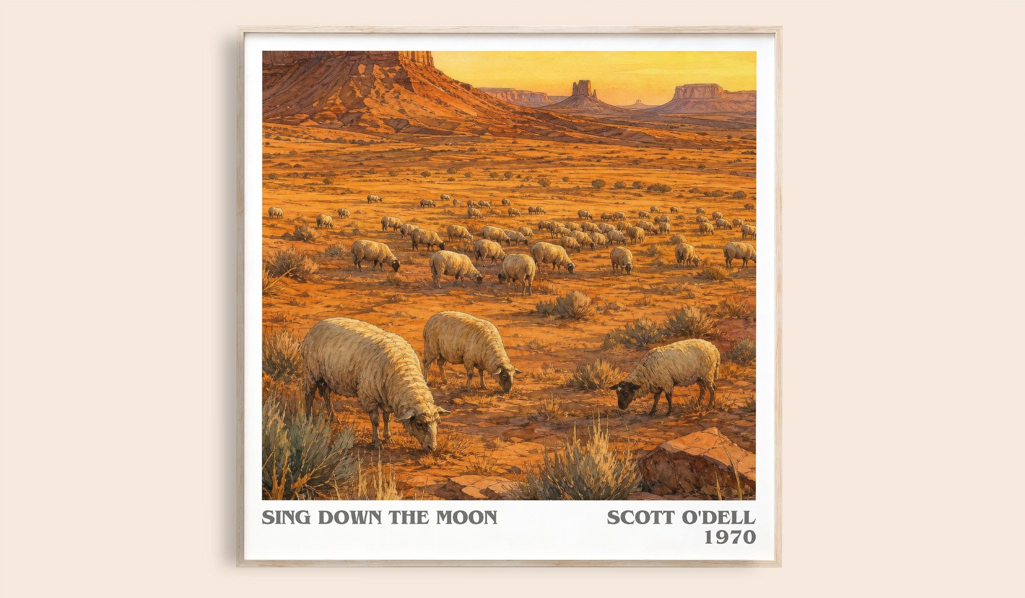 Sing Down the Moon Literary Art Print by Scott O'Dell