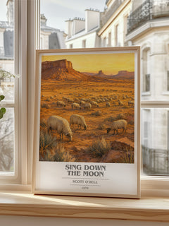 Sing Down the Moon book cover poster colour and style options – Scott O'Dell book art