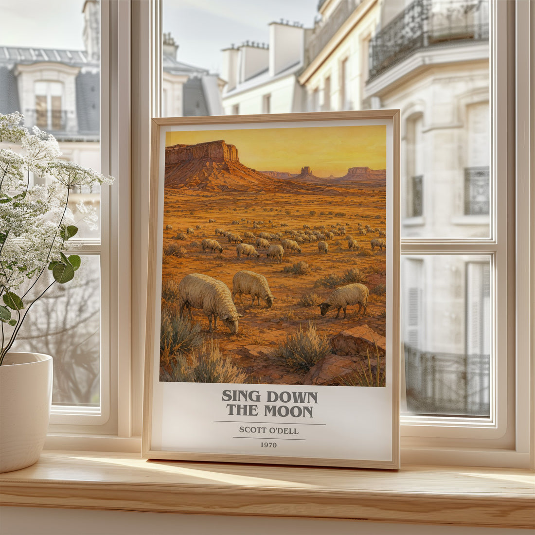Sing Down the Moon book cover poster colour and style options – Scott O'Dell book art