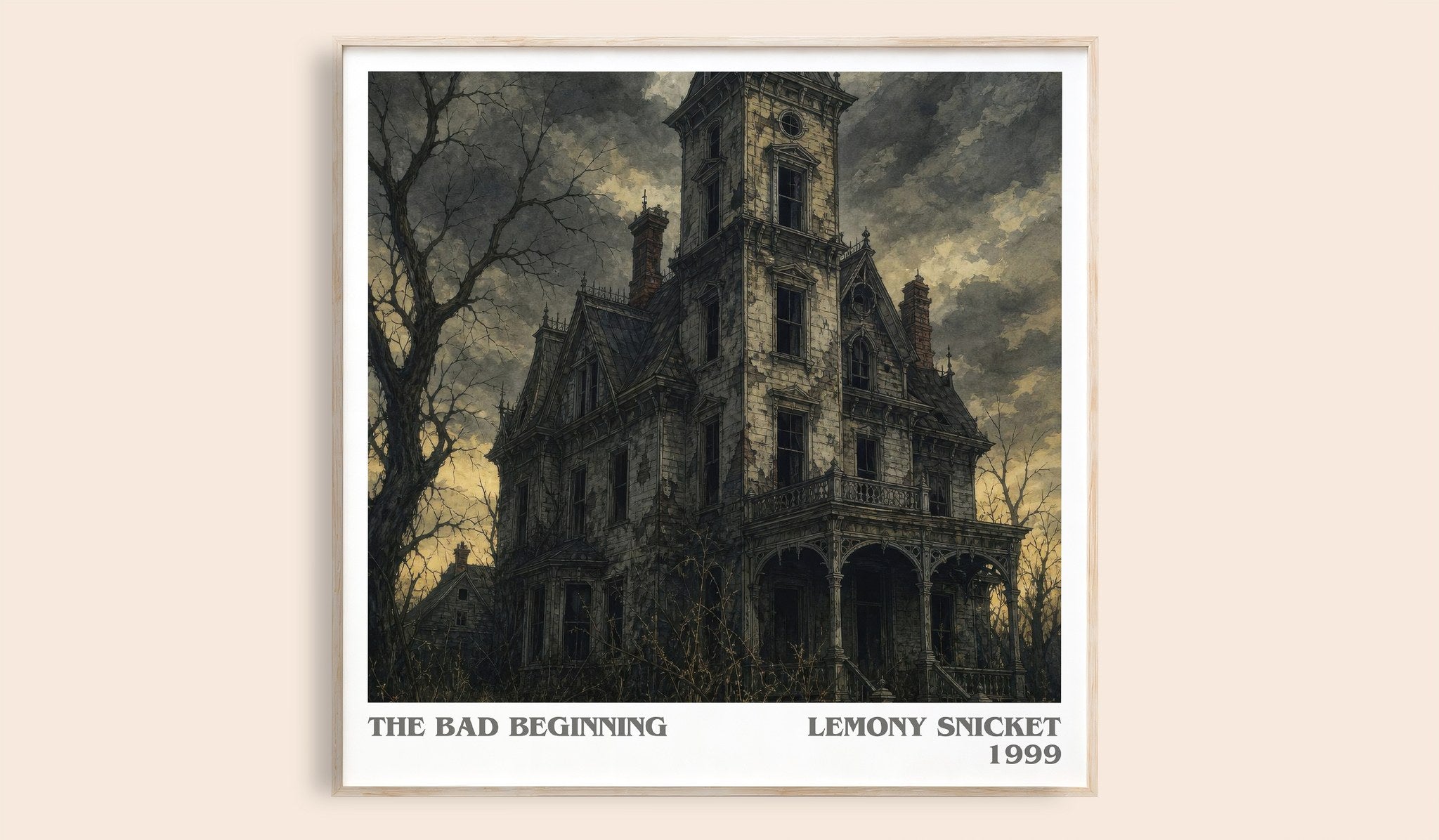 The Bad Beginning Literary Art Print by Lemony Snicket