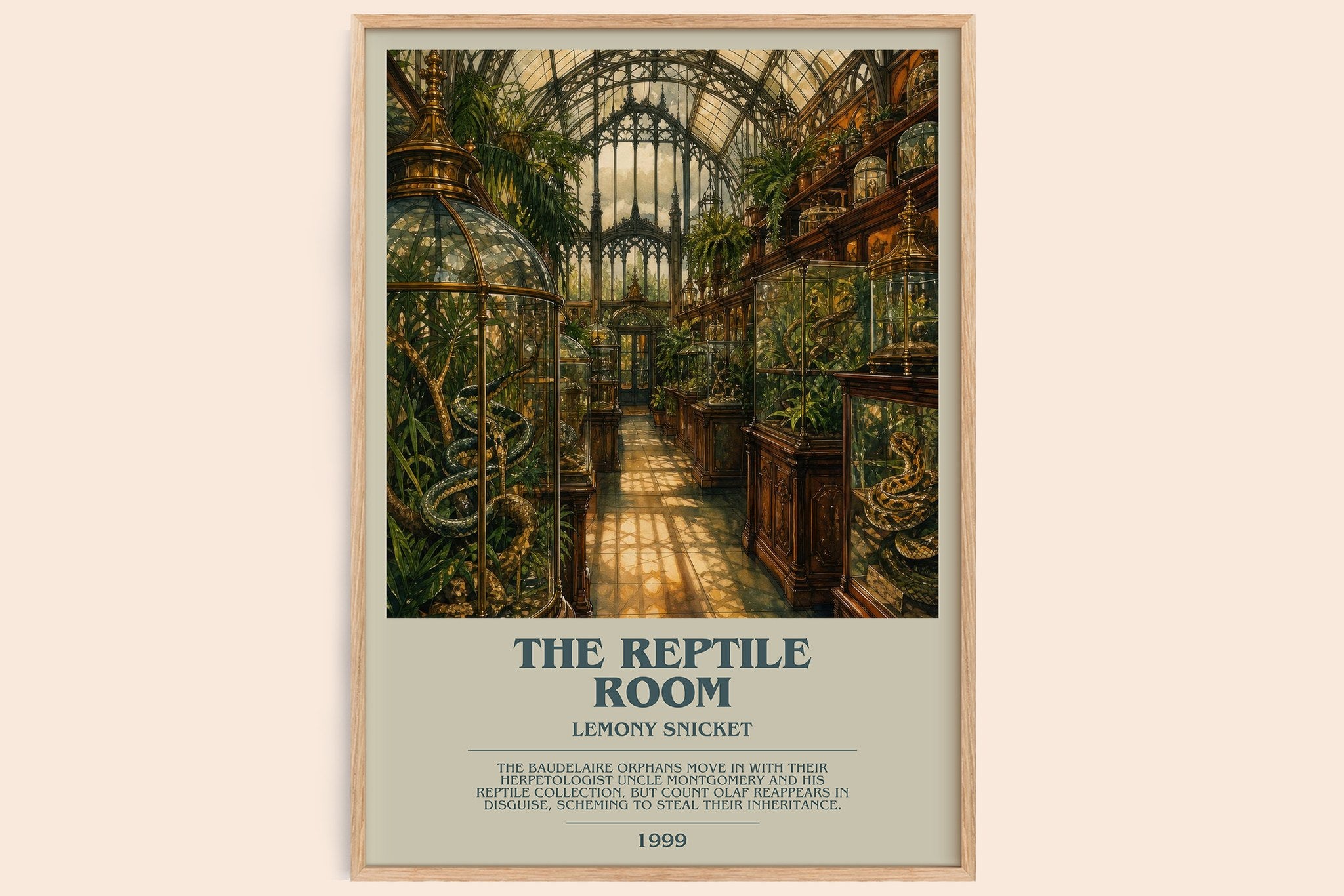 The Reptile Room Bookish Wall Art by Lemony Snicket