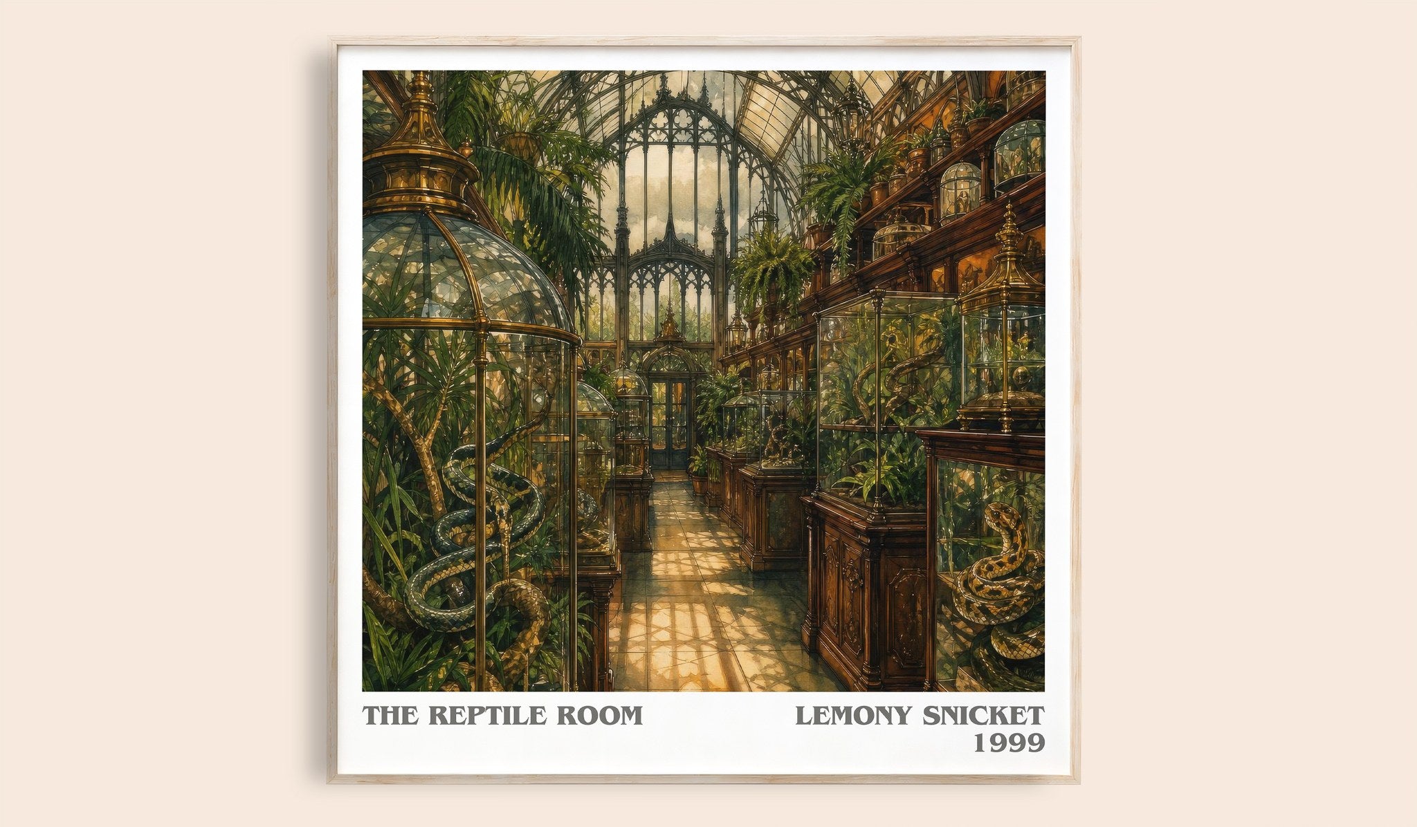 The Reptile Room Literary Art Print by Lemony Snicket