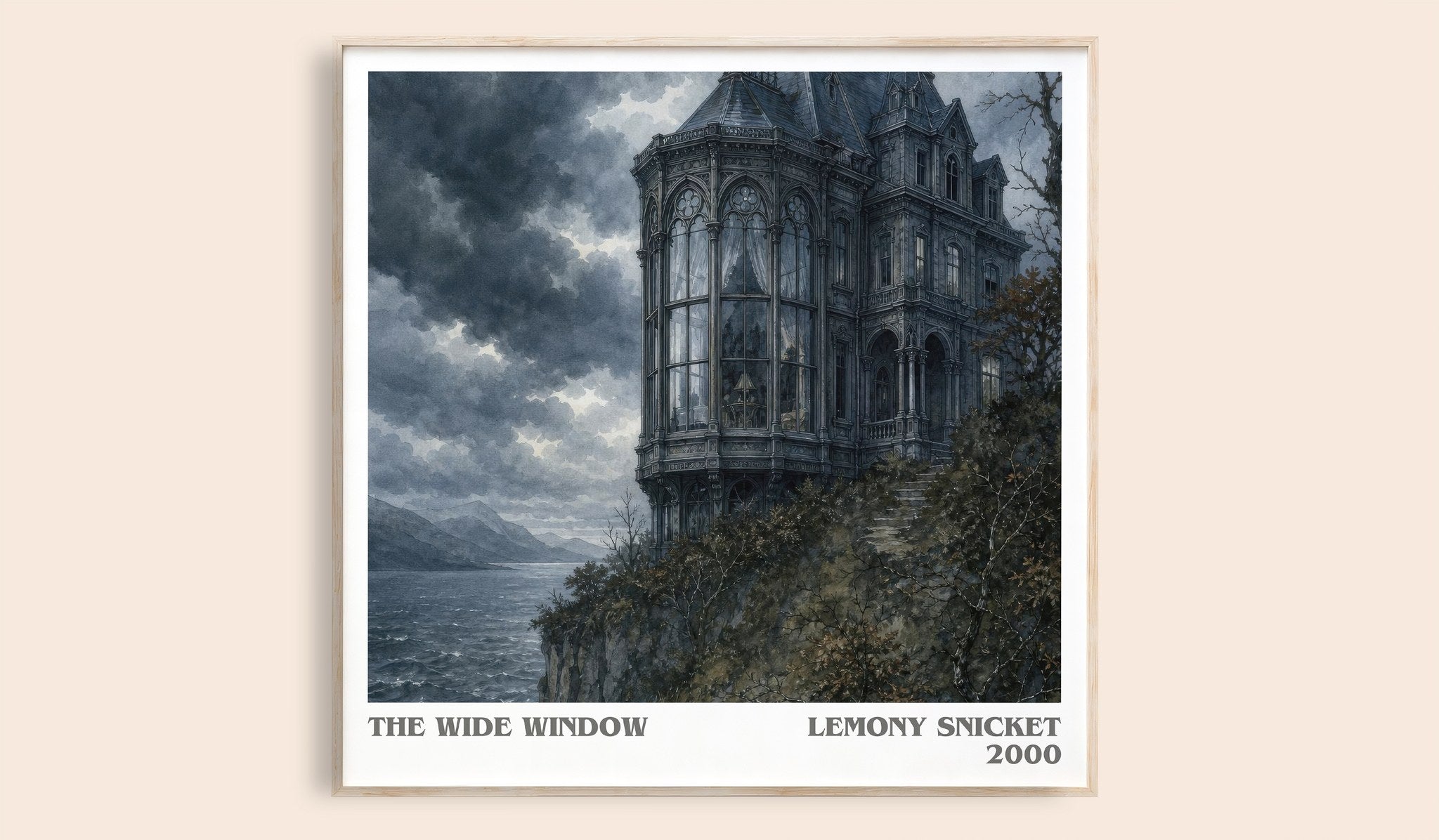 The Wide Window Literary Art Print by Lemony Snicket