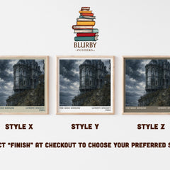 The Wide Window literary print in frame leaning in hallway – childrens wall art