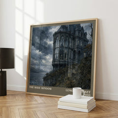 The Wide Window literary print framed by window – literary home decor