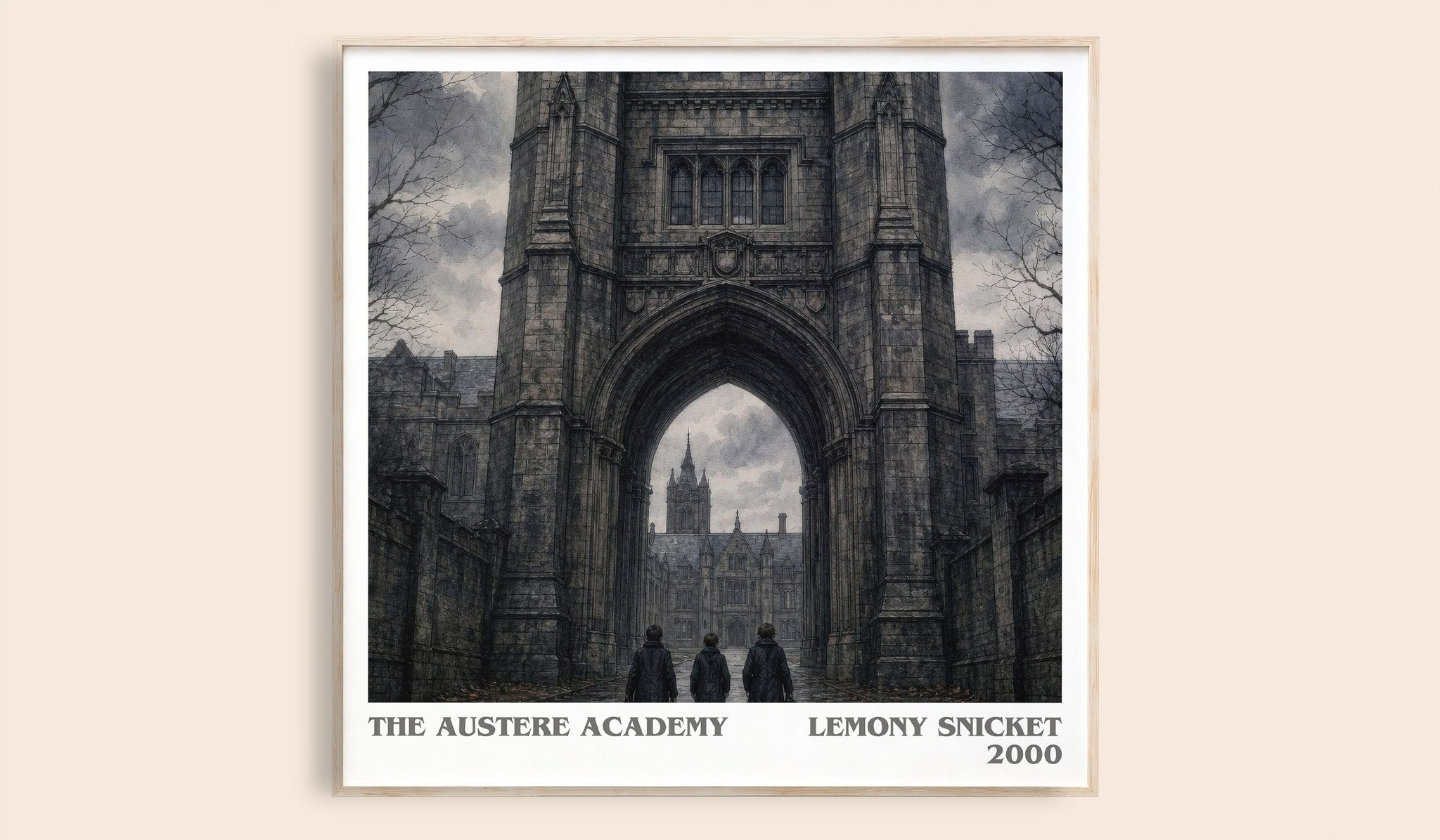 The Austere Academy Literary Art Print by Lemony Snicket