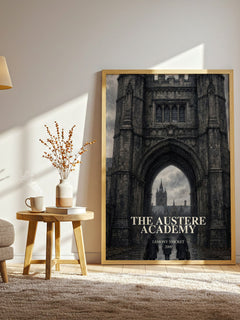 The Austere Academy watercolour print in frame leaning in hallway – childrens wall art