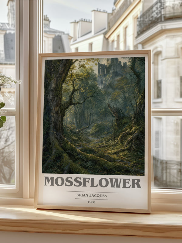 Mossflower book cover poster colour and style options – Brian Jacques book art