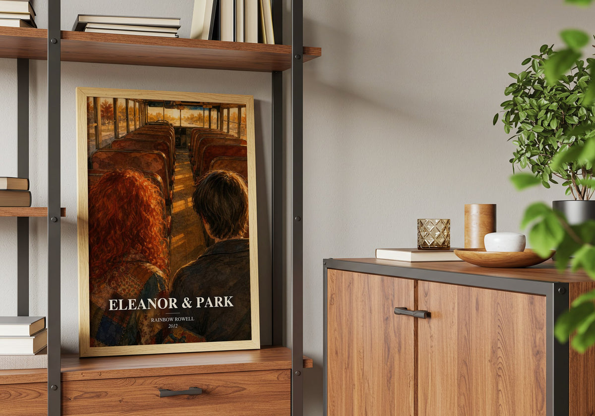 Eleanor & Park book watercolour illustration paper finish options – matte satin gloss