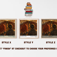 Eleanor & Park literary print in frame leaning in hallway – young adult wall art