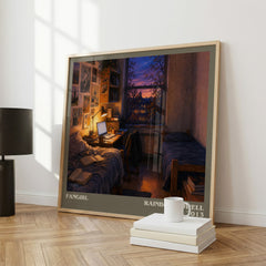 Fangirl literary print framed by window – literary home decor