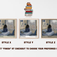 The Story of Tracy Beaker literary print in frame leaning in hallway – childrens wall art