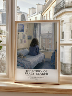 The Story of Tracy Beaker book cover poster colour and style options – Jacqueline Wilson book art