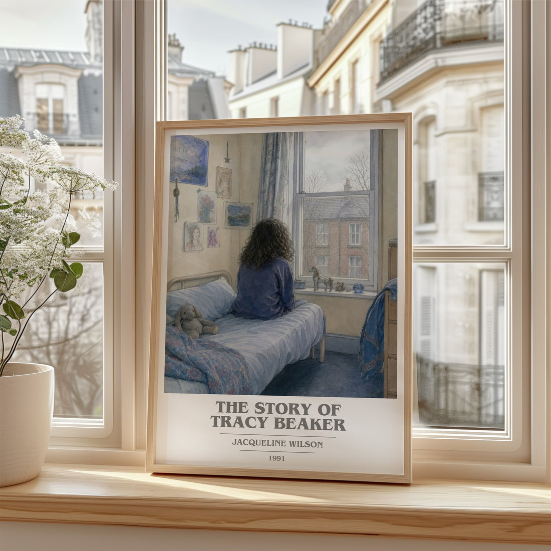 The Story of Tracy Beaker book cover poster colour and style options – Jacqueline Wilson book art