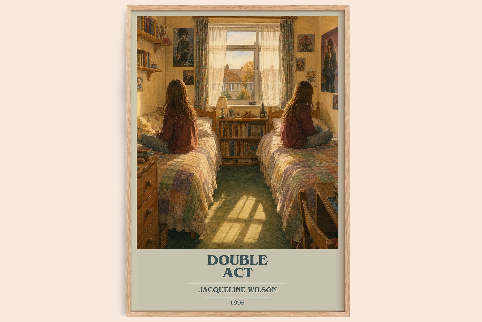 Double Act Book Cover Poster by Jacqueline Wilson