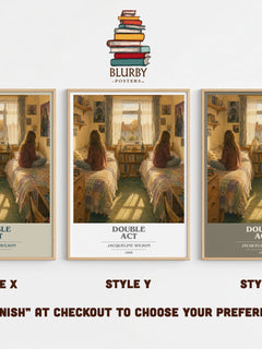 Double Act book cover print in frame leaning in hallway – childrens wall art