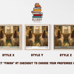 Double Act literary print in frame leaning in hallway – childrens wall art