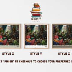 The Illustrated Mum literary print in frame leaning in hallway – childrens wall art