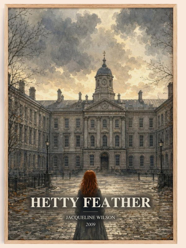 Hetty Feather watercolour book poster by Jacqueline Wilson – framed literary art print