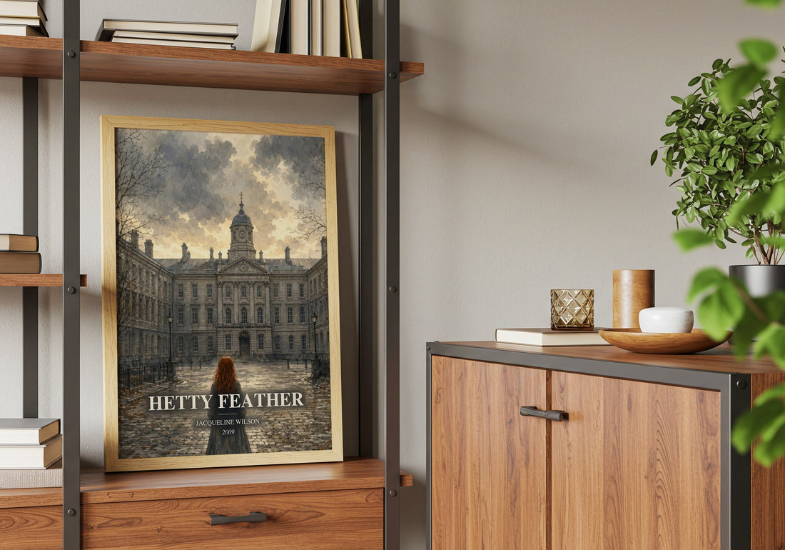 Hetty Feather book watercolour illustration paper finish options – matte satin gloss