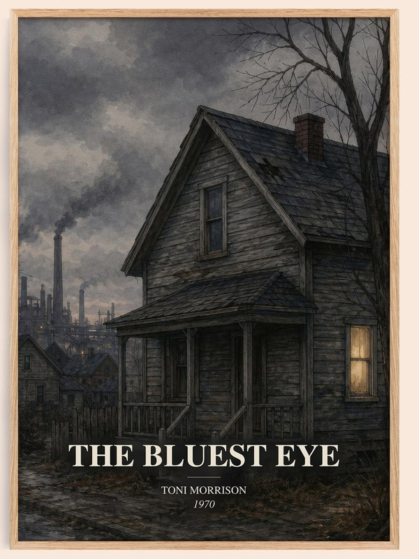 The Bluest Eye watercolour book poster by Toni Morrison – framed literary art print