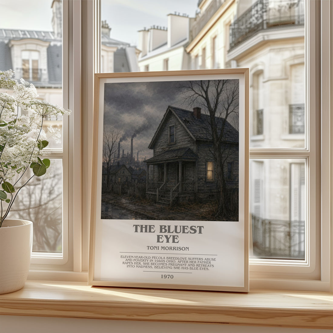 The Bluest Eye bookish poster colour and style options – Toni Morrison book art